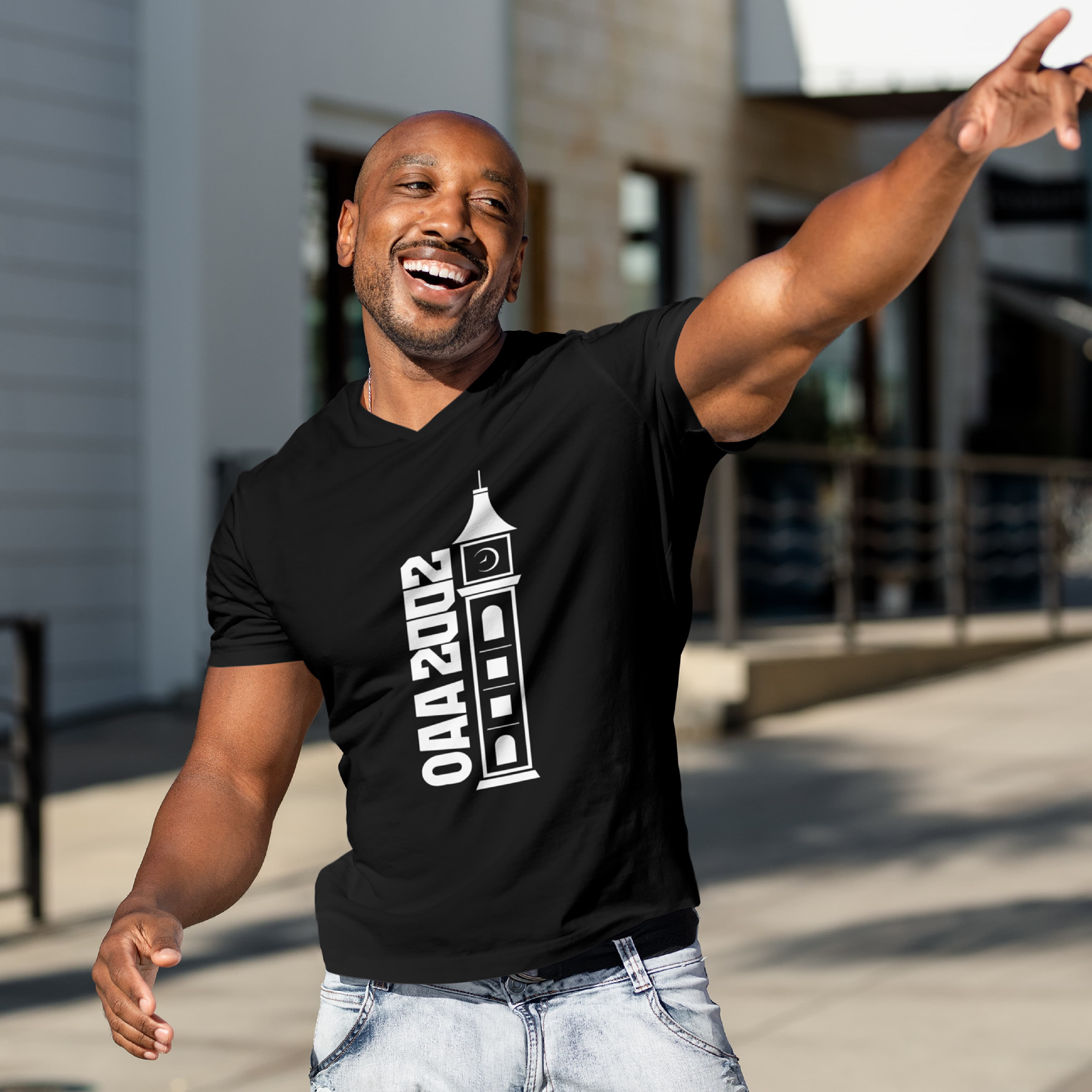 T-Shirt (Black with school Tower)